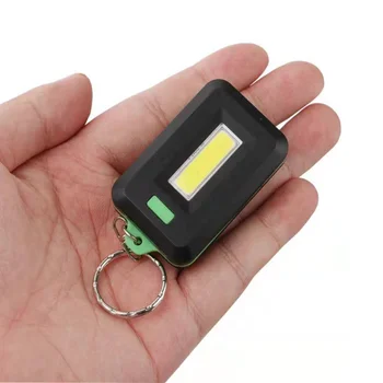 Kulcs Fény Mini COB Kulcstartó Erős LED Kültéri, Magas Fényerő Hegymászás Fény Kemping Zseblámpa Zseblámpa Munka Fény