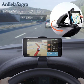 360 fokos Forgatható autótelefon Jogosultja Mobil Mount Sejt Állni Okostelefon GPS Támogatást az IPhone-12 Pro 8 Huawei Xiaomi Redmi Samsung