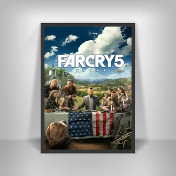 Far Cry 5 Játék, Poszter, Művészi Vászon Poszter Nyomtat Otthon Dekoráció, Fali Festmény (Nincs Keret)