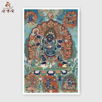 Thangka hímzés Buddha Tibetben nincs kép keret Délkelet-Ázsiai haza díszítő festés