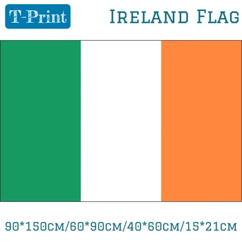 Írország Zászló, Banner 90*150 cm/60*90 cm/40*60cm Poliészter Ír 3x5F Banner A világbajnokság Nemzeti Nap Sport játékok/Tárgyalás