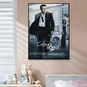 Casino Royale Film Plakát Művészet Nyomtatott Vászon Festmény, Fali Kép Nappali Lakberendezés (Nincs Keret)