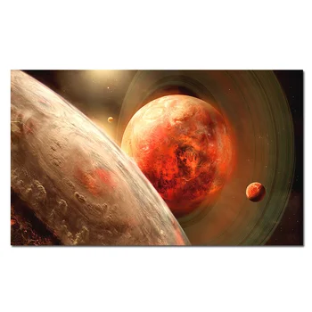 Bolygók Poszter Kozmosz Térben Selyem Poszter Hold Fal Művészi Nyomatok Otthon Hálószoba Dekoráció Nagy Méret