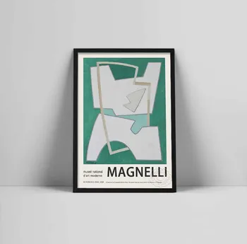 Alberto Magnelli poszter, Magnelli Művészet plakát kiállítás, olasz festék művész, Magnelli nyomtatás, Kiállítás