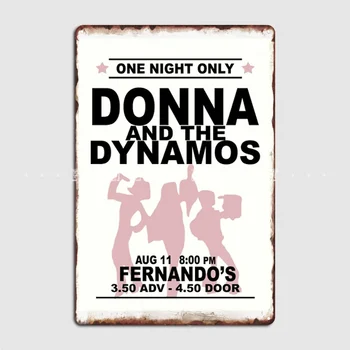 Donna A Dynamos Fém Tábla Fali Freskó Otthon Classic Fali Dekor Adóazonosító Jel Poszter