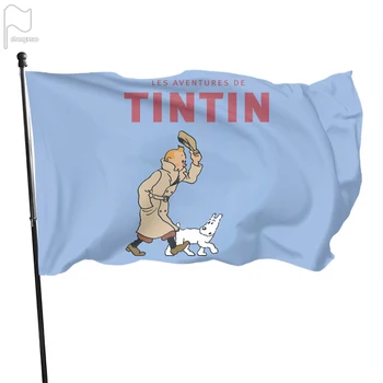 Az Adventures of Tintin Plakát Banner Zászlót Veranda, Garázs Elé a Kávét, Bár Club Halloween Dekoráció Dekoráció az Otthoni Kerti