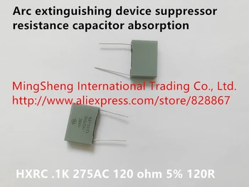 Eredeti új 100% - os ív tűzoltó készülék szupresszor ellenállás kondenzátor felszívódását HXRC .1K 275AC 120 ohm 5% 120R (Tekercs)
