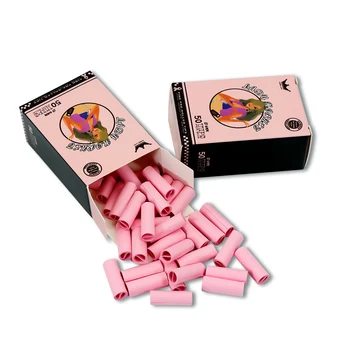 50Pcs Készlet Doboz Aranyos Hölgy Darázs Disposabe Szűrő Rolling Papír Dohányzás Kiegészítők