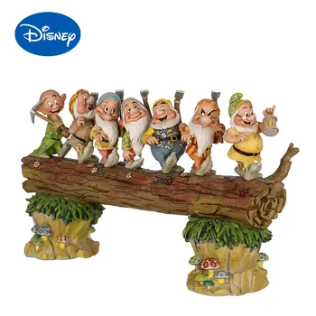 Disney 7db Hófehérke a Hét Törpe Fa Gnómok Dekoráció Kerti Dekoráció Kert Szobor Kézművesség a Gyermekek Ajándékok