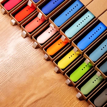 Szilikon Szíjjal Az Apple Nézni zenekar 44mm 40mm, 41 mm-es 45mm Gumi öv Watchband karkötő Kiegészítők Iwatch 3 4 5 SE 6 7