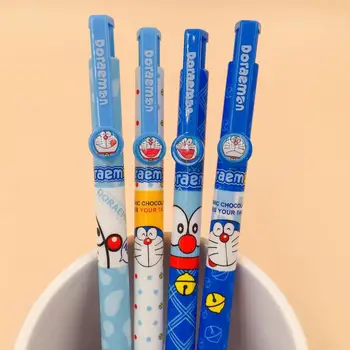 4 db/sok Doraemon Golyóstoll Rajzfilm állat kék tinta golyóstoll Iskola Irodája írásban Kellékek, Írószer Ajándék
