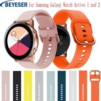 20mm szilikon watchbands Samsung Galaxy Óra Aktív 2 40 44 mm smart sport szíj, a Samsung galaxy nézni 42mm óraszíj