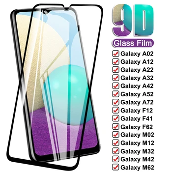9D Védő Üveg Samsung Galaxy A03S A13 A02 A12 A22 A32 A42 A52 A72 Edzett Üveg M02 M12 M22 M32 M42 M52 M62 Film Esetében