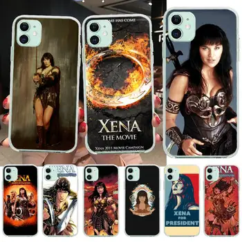 Xena, a Harcos Hercegnő TPU fekete Telefon burkolata Hull iPhone 11 pro XS MAX 8 7 6 6 Plusz X 5S SE 2020 XR borító