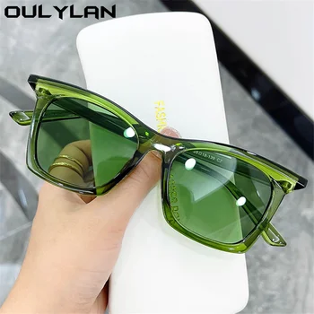 Ouylan Divat a Nők Sungalsses 2021 Luxus Márka Tervezője Zöld napszemüveget a Férfiak Vintage külső Árnyalatok UV400 oculos de sol