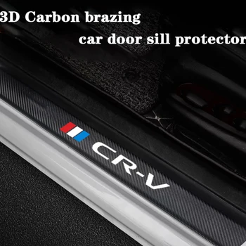 A Honda crv 2019 2008 2017 2020-ig 4 db autó, ajtó, párkány védő bőr szénszálas vinyl matrica, Autó Tartozékok