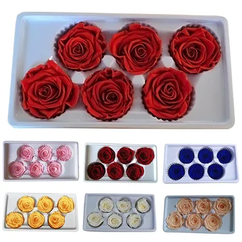6db 5-6cm Tartósított Halhatatlan Rose házassági évforduló Halhatatlan Rózsa Valentin-Napi Ajándék, az Örök Élet Virág, Ajándék lakberendezés