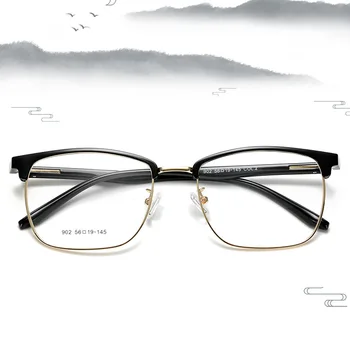 Szögletes Szemüveg Nő 2021 Új Vintage Optikai Szemüveg Ember Anti Kék Oculos Női Félig Keret nélküli Gafas De Sol GAL903