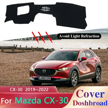 Műszerfalat Borító Műszerfalon Lábtörlő Szőnyeg Dashmat a Mazda CX-30 CX30 CX 30 DM 2019~2020 2022 2021 Pad Párna Napernyő, Tartozékok