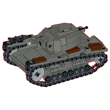310+Db Katonai Blokk T-26-os Szovjet Tank Könnyű Tank Modell Készlet építőelemei MOC Meghatározott Fegyver Hadsereg Tégla Gyerek Játékok, Fiúk Ajándék