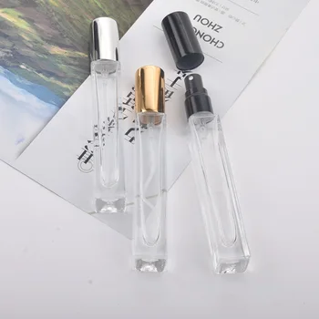 10db/sok 10ML Hordozható Színes Üveg Parfüm, Üveg Porlasztó Üres Kozmetikai Konténerek Utazási Spray-ket