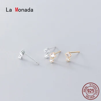 La Monada Két Inlay Fülbevaló Női Ezüst 925 Minimalista Finom Női Fülbevalók, Ékszerek, Fülbevaló 925 Sterling Ezüst