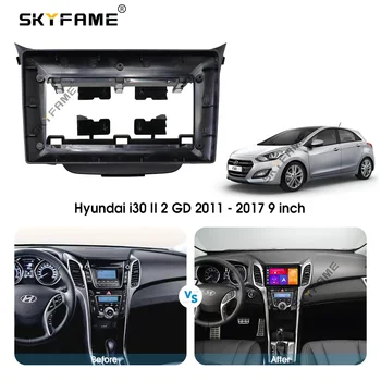 SKYFAME autórádió Keret Fascias Kábel Navigációs Panel A Hyundai i30 2 2011-2017 Android Képernyő Dask Kit Fascia Keret
