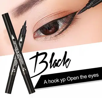 1 db Liquid Eyeliner Pen Szakmai Fekete Természet Gyors Száraz, hosszú élettartamú Smink Vízálló szemceruza Szem Smink a Kozmetikumok TSLM1