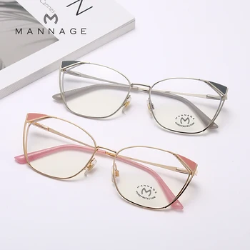 Egyszerű Divat Macska Szemüveg Keret Nők Tökéletes Anti-kék Optikai Szemüveg Női Szemüveg Oculos Feminino