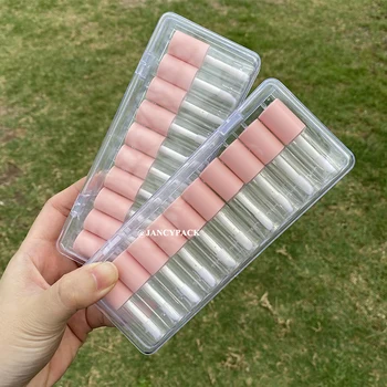 10db / csomag rózsaszín Szájfény Üres Műanyag Csövek Mini Tiszta Lipgloss Csomagolás Konténer Rúzs Újratölthető Palackok Üres Üveg
