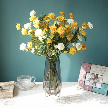 Izland Daisy ág Mesterséges Virágokat, Otthoni Esküvői Dekoráció flores artificiais indie szoba dekoráció