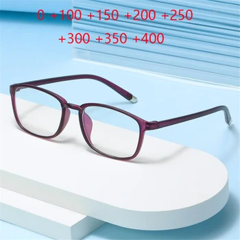 GSBJXZ TR90 Anti-kék Fény Négyzetméter Távollátó Szemüveggel a Nők a Férfiak Plusz Diploma Presbyopic Szemüveg 0 +1.0 +1.5 A +4.0