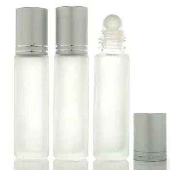 10ml Matt Üveg illóolaj Parfüm Roller, Labda Üveg Roll Üveg Utazási Kozmetikai Aromaterápiás utántölthető tartály