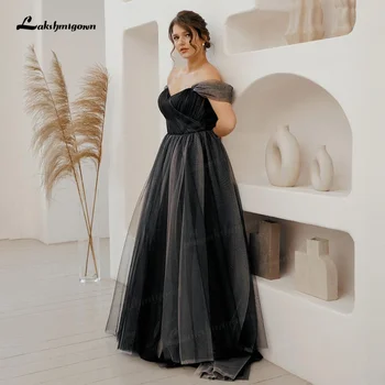 Egyszerű Fekete Ombre Esküvői Ruha Bohém Ki Váll Háló Tulle Puszta Gótikus Szürke Menyasszonyi Ruha a Plus Size vestido de noiva szállás helye