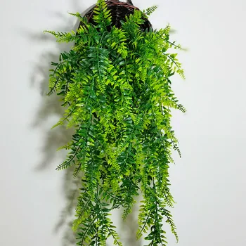 81cm Zöld Szőlő Mesterséges Lóg Levél Garland Műanyag Növények Levelei DIY házi lakodalom Fürdőszoba Kert, Dekoráció, Kellékek