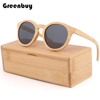 Új stílusú laminált napszemüveg, Férfi, női bambusz, fa szemüveg, bambusz elsődleges színű, UV 400 fa védő szemüveg,