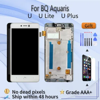 A BQ Aquaris U/U Lite LCD képernyőn a közgyűlés előtt az esetben érintse meg az üveg,A BQ Aquaris U Plus, javítás, alkatrész, LCD Kijelző