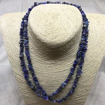 Lapis lazuli. Természetes kő. Gyöngyök, karkötő, egy elem. Varázsa. Kabala. 90 cm