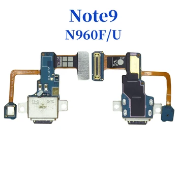 Töltés Port Samsung Galaxy Note 9 Note9 N960 N960F USB Töltő Dokkoló Csatlakozó Flex Kábel Alkatrészek Mikrofon