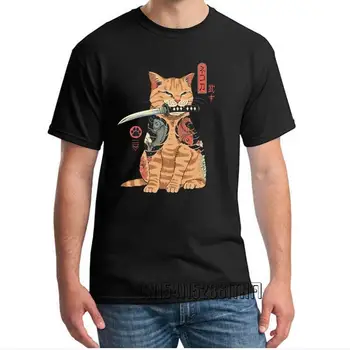 A Férfiak Catana Menő Felnőtt, Laza Férfi/Női Póló Újdonság Macska Nyomtatási Anime Tshirt Japán Felnőtt Póló Maximum Póló