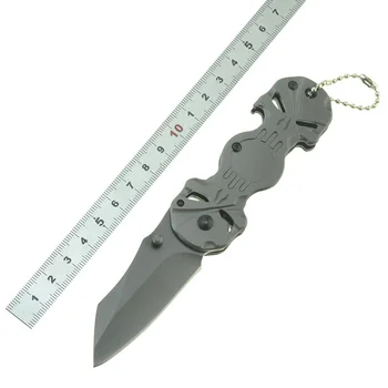 Magas minőségű Mini Taktikai Titán penge Kés összecsukható Mini kulcstartó zseb kés sörnyitó kerti eszköz