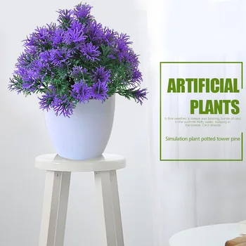 Tarzon Mesterséges Növény lakberendezés Divat Dísz DIY Műanyag Gyönyörű Szimuláció Virág Erkély Ajándék Nappali Esküvő