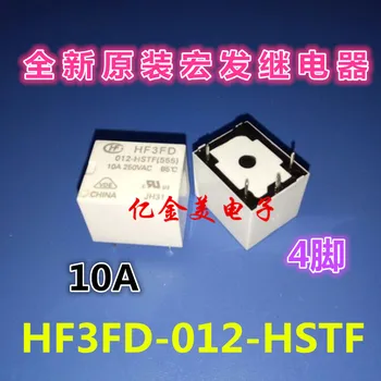 10db HF3FD-012-HSTF Relé 4 tűs 12V 10A HF3FA-012-HTF-HSF