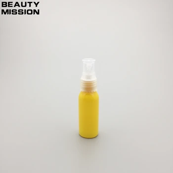 SZÉPSÉG KÜLDETÉS Magas minőségű 30ml Üres Sárga Műanyag Permetező Üveget Újratölthető Parfüm PET Palack, Permetező Szivattyú Tartály 50Pcs