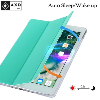 Az iPad 9,7 hüvelykes 2017 A1822 A1823 2018 A1893 A1954 Esetben Auto Sleep/Wake Up Flip PU Bőr Smart Cover tartó Állvány Tok tartó