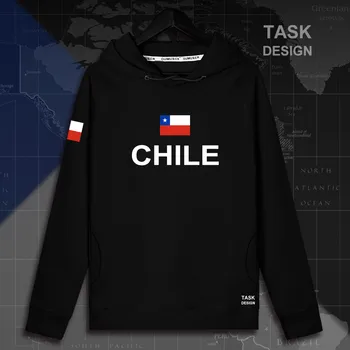 Chile CL CHL Chilei férfi kapucnis pullovers férfi kapucnis felső pulóver új streetwear ruházat, Sportruházat melegítőben nemzet új zászló