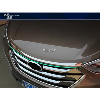 Rozsdamentes Acél Tartozékok Fit For 2013 2014 2015 2016 2017 Hyundai Santa Fe Santafe IX45 Motor Trim Chrome Hood Őr
