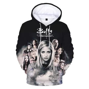 Buffy a vámpírvadász 3D Nyomtatás Kapucnis Pulcsit a Férfiak a Nők a Divat Alkalmi Hip-Hop Pulóver Harajuku Streetwear kapucnis felső