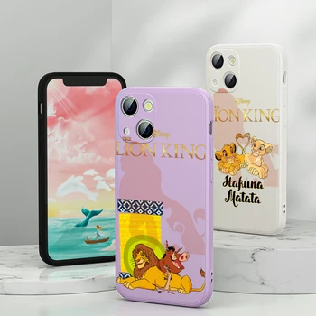 Az Oroszlán Király Apple iPhone 13 12 mini 11 8 7 6 XS XR SE 2020 Pro Max Plus Telefon Esetében Folyékony Szilikon, Puha Borító
