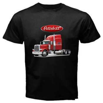 férfi pamut póló, férfi póló-ing Új Szélvédőn Truck Kamionos Férfi Fekete Méret S-3Xl Usa Méret T-Shirt En1 Kényelmes Póló